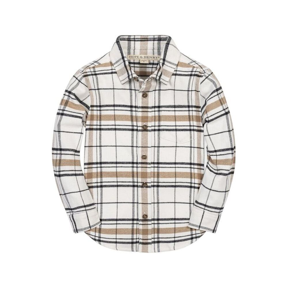 Hope & Henry Boys  Organic Flannel Shirt